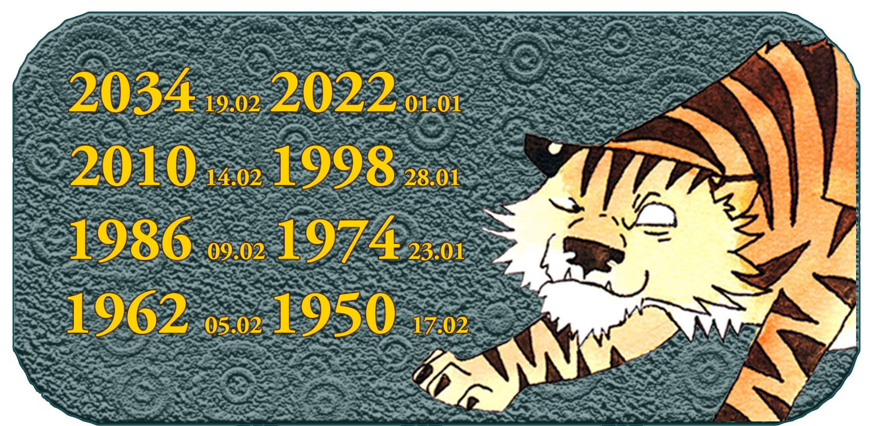 Chinesisches Tierkreistierjahr | Die zwölf chinesischen Tiere | Tier Nr. 3 Tiger
